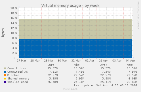 Virtual memory usage